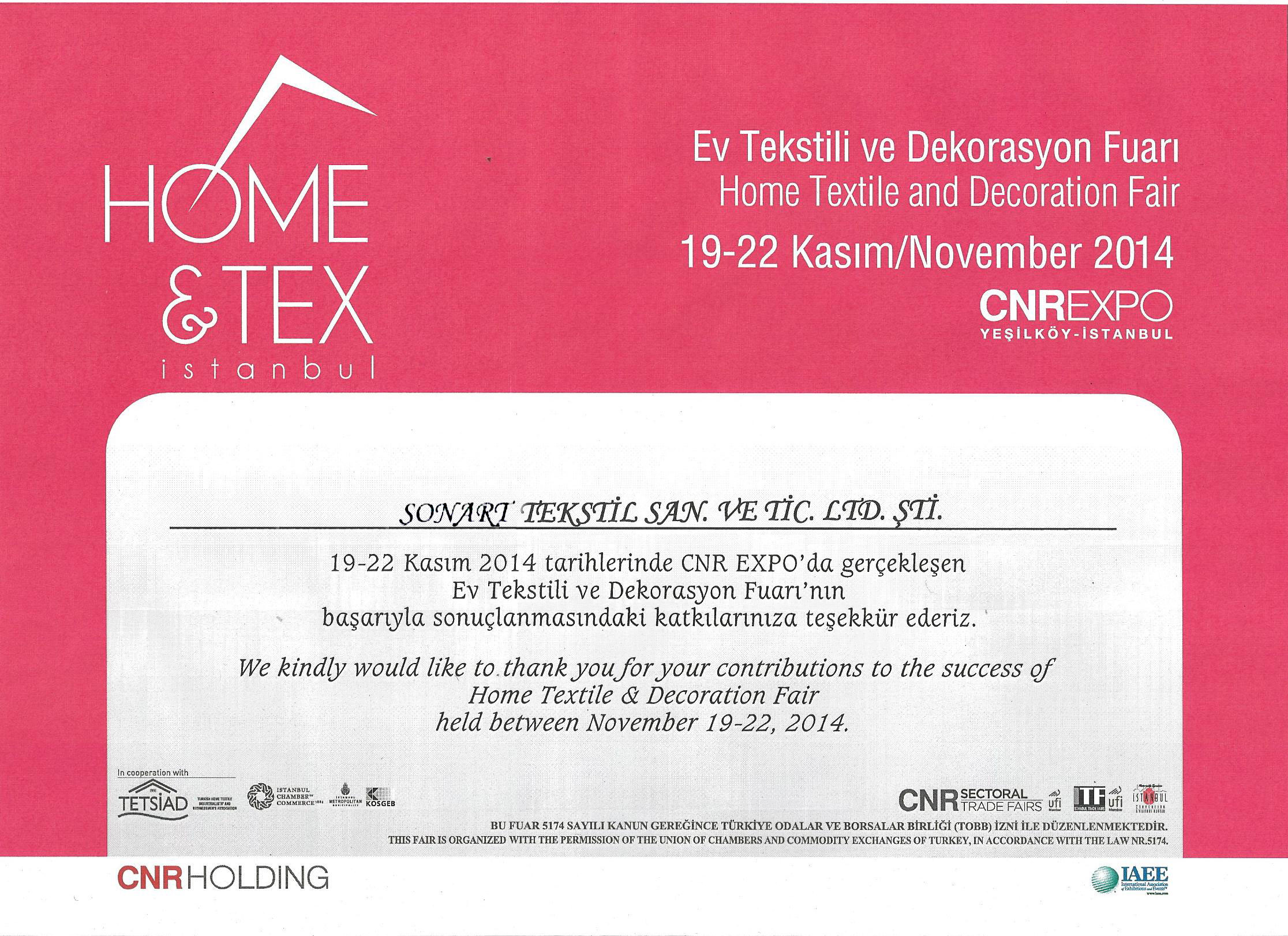 HOME & TEX 2014